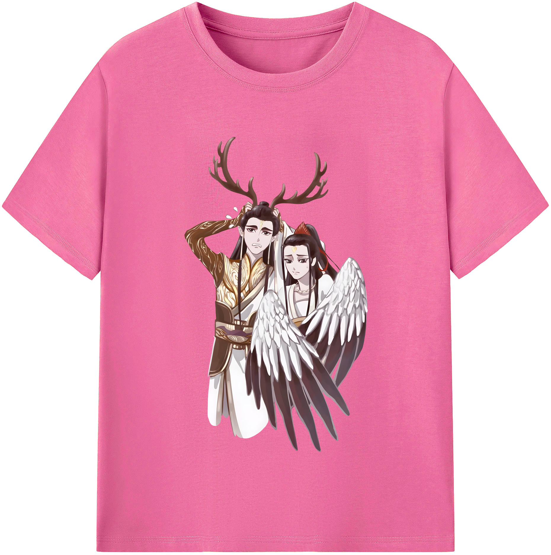 （画像用） Ne Zha 2 ナタ 魔童の大暴れ レディースカジュアルプリントTシャツ（綿100％）